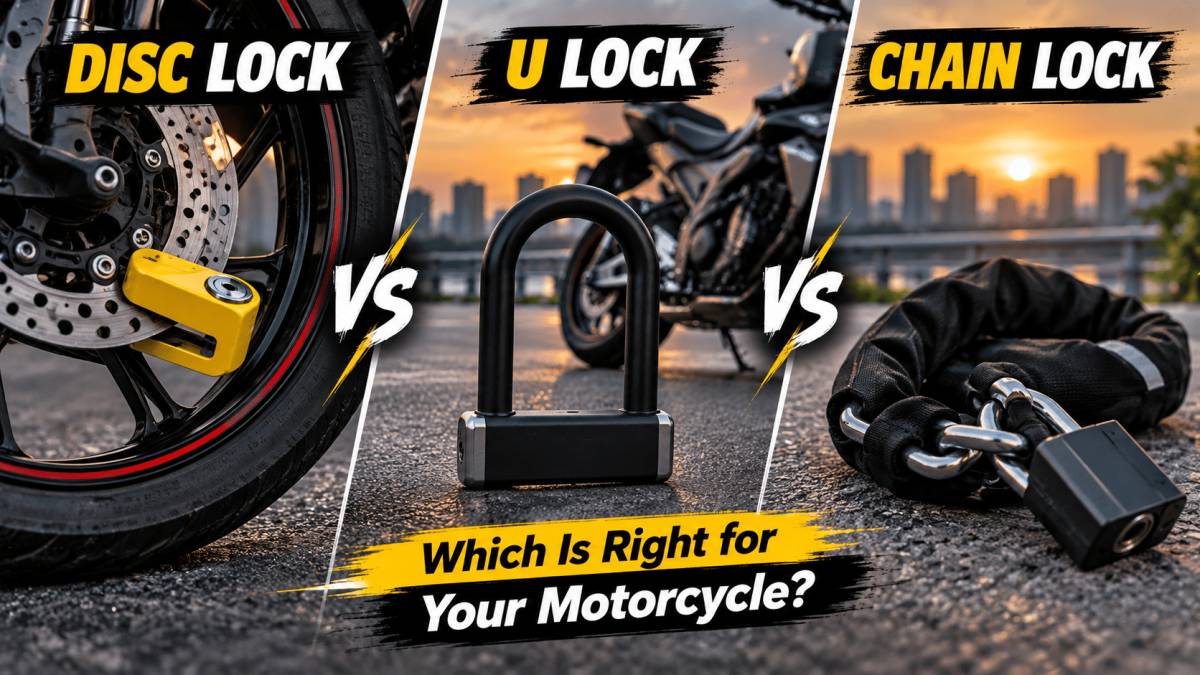 Disc Lock vs U Lock vs Chain Lock: Which Is Right for Your Motorcycle?