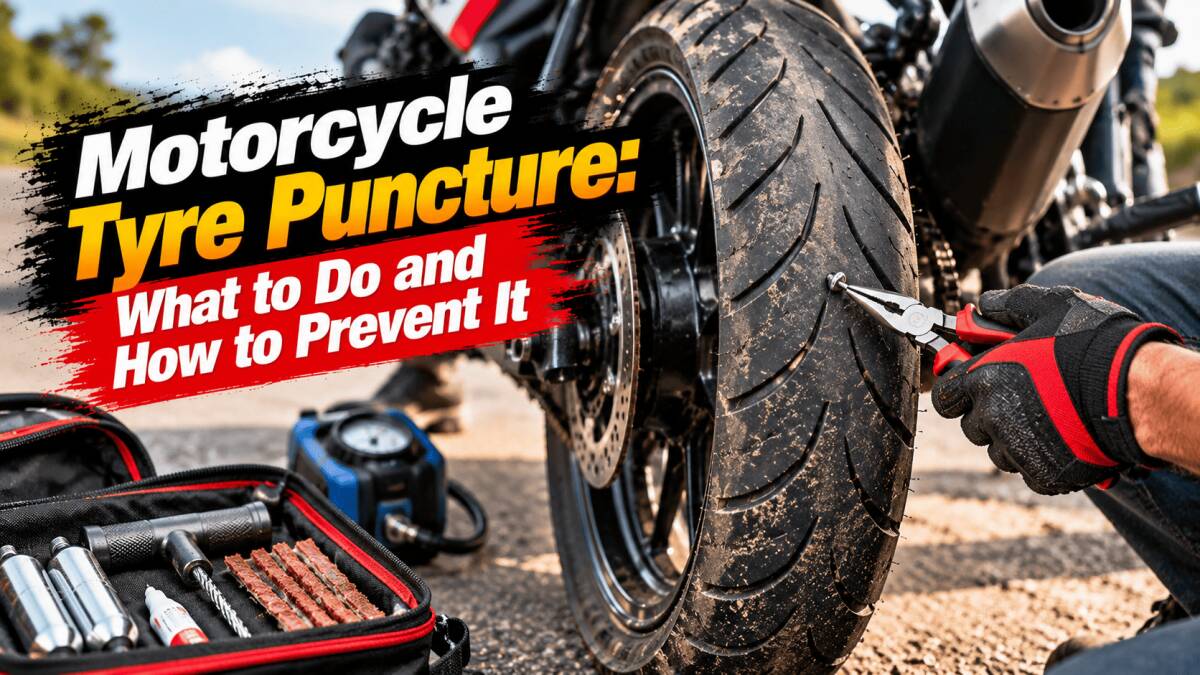 Motorcycle Tyre Puncture: What to Do and How to Prevent It