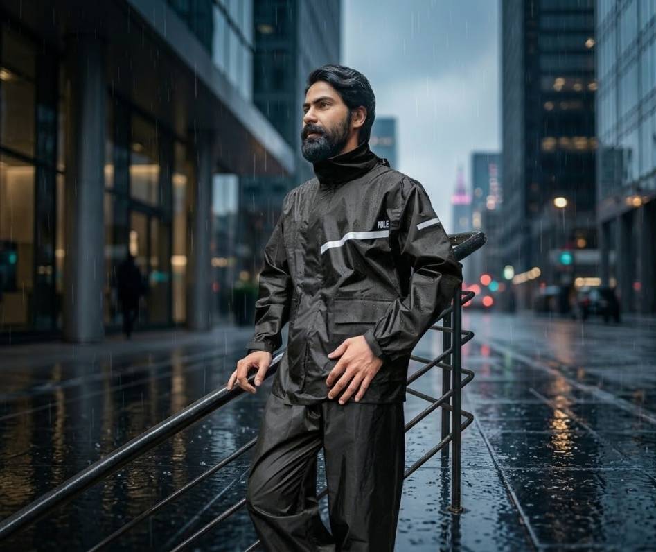 Pole Raincoat  Black