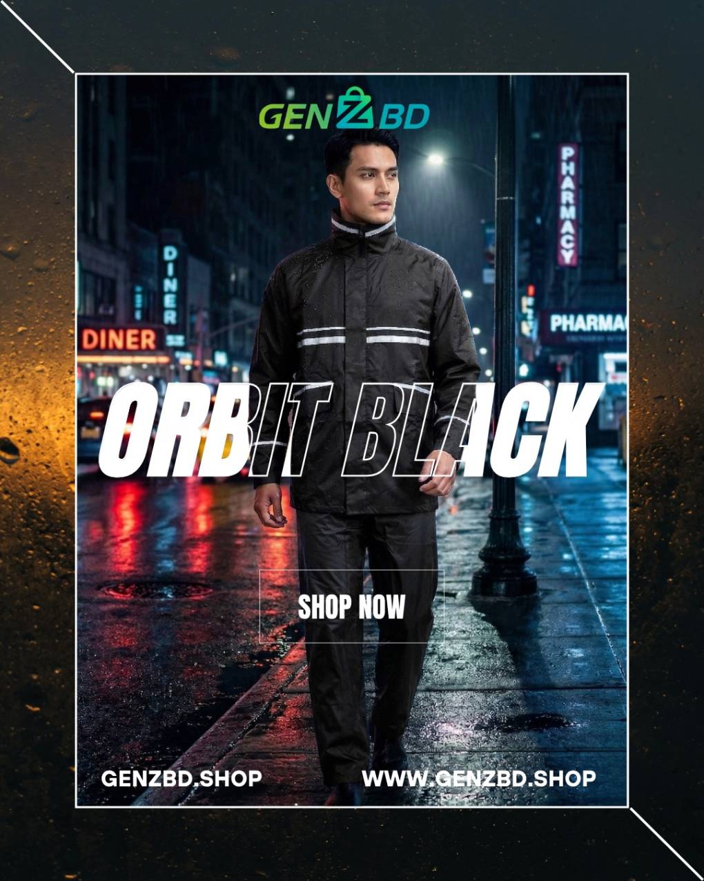 Orbit Raincoat OBT11 Black