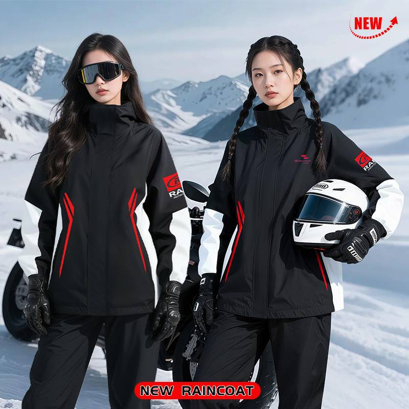 Zhengyu Raincoat 8963 Red Black White