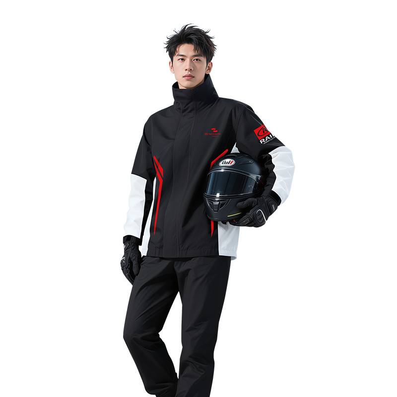 Zhengyu Raincoat 8963 Red Black White