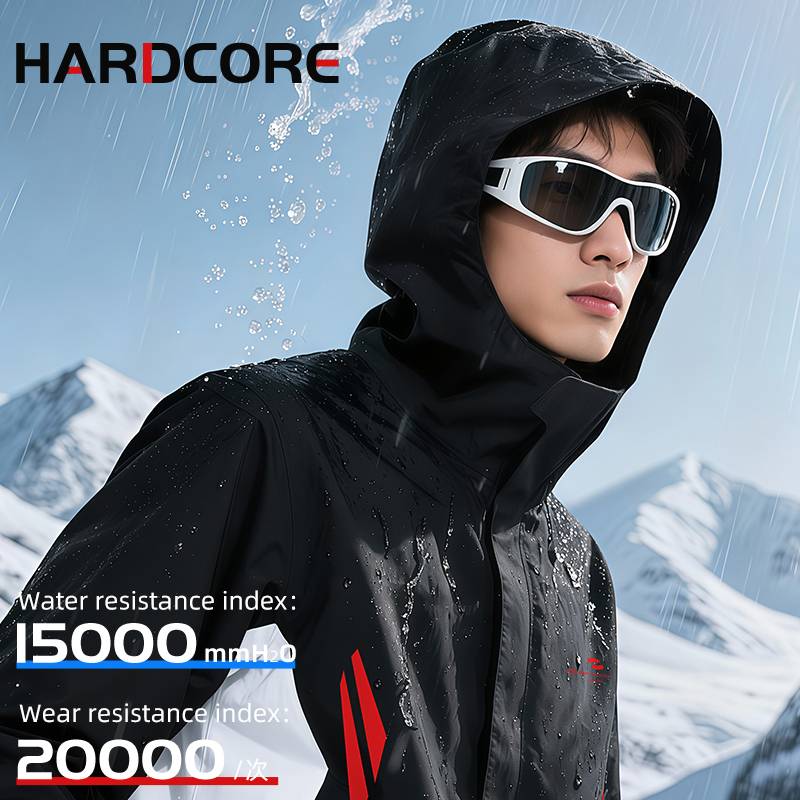 Zhengyu Raincoat 8963 Red Black White