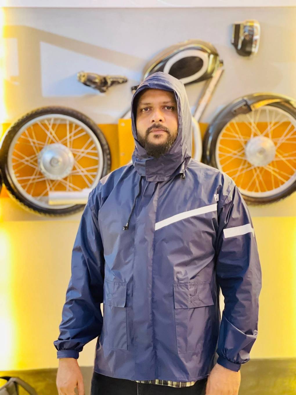 Pole Raincoat  Navy Blue