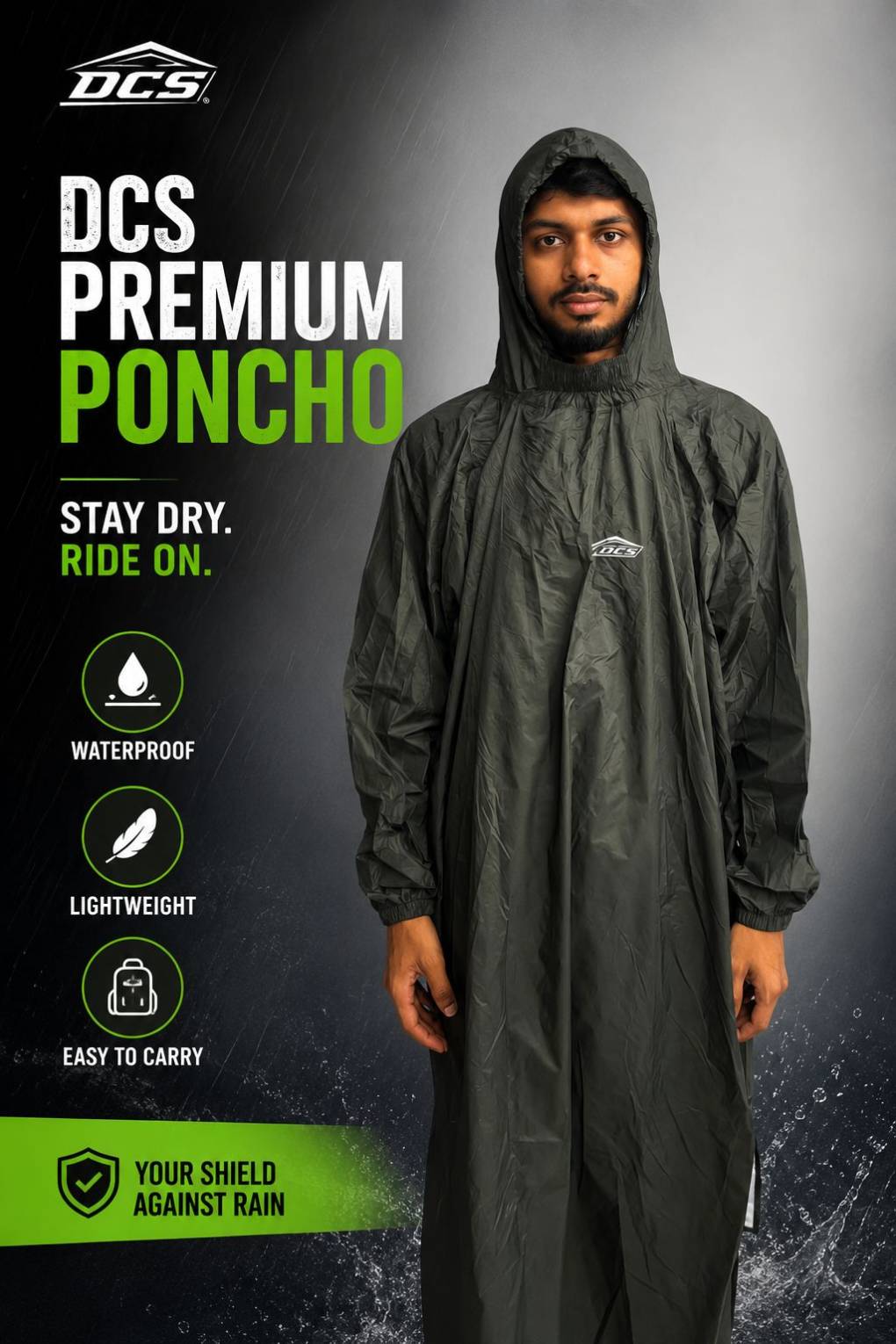 DCS PREMIUM Poncho Deep Olive