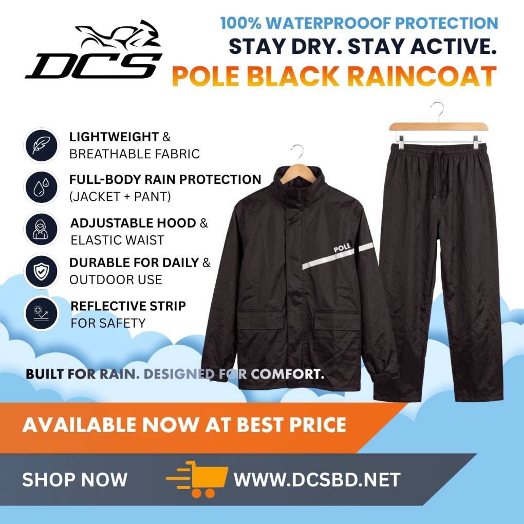 Pole Raincoat  Black