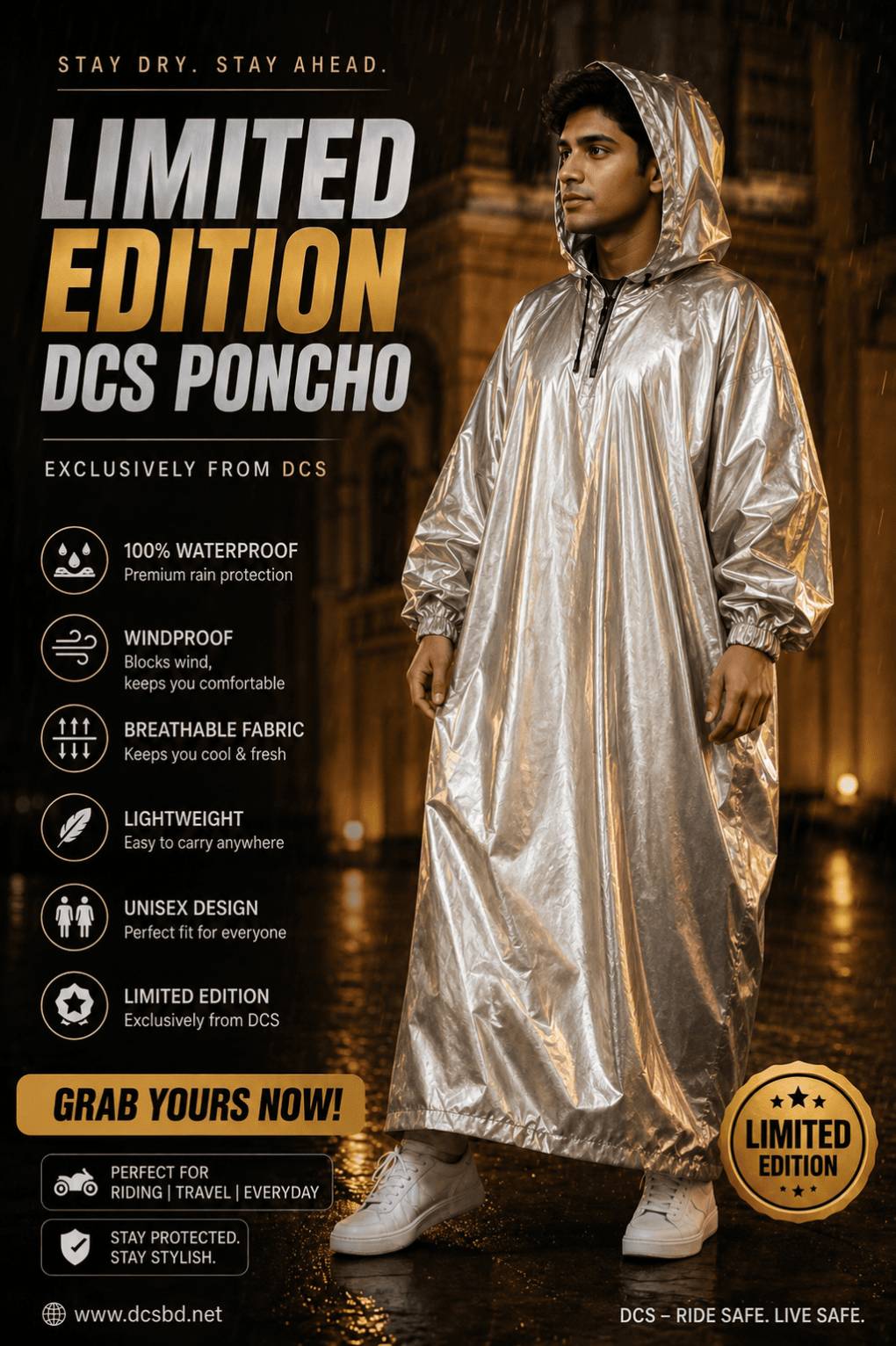 Limited Edition Poncho Golden