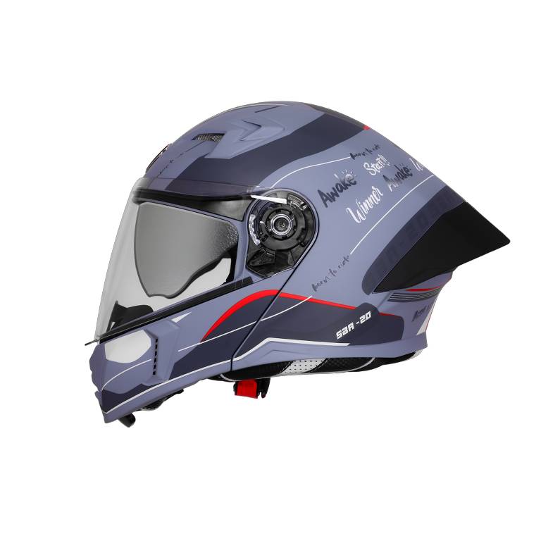 SBA-20/SB-106 ISS SILVER BORN TO RIDE MATT TITANIUM GREY WITH DARK GREY