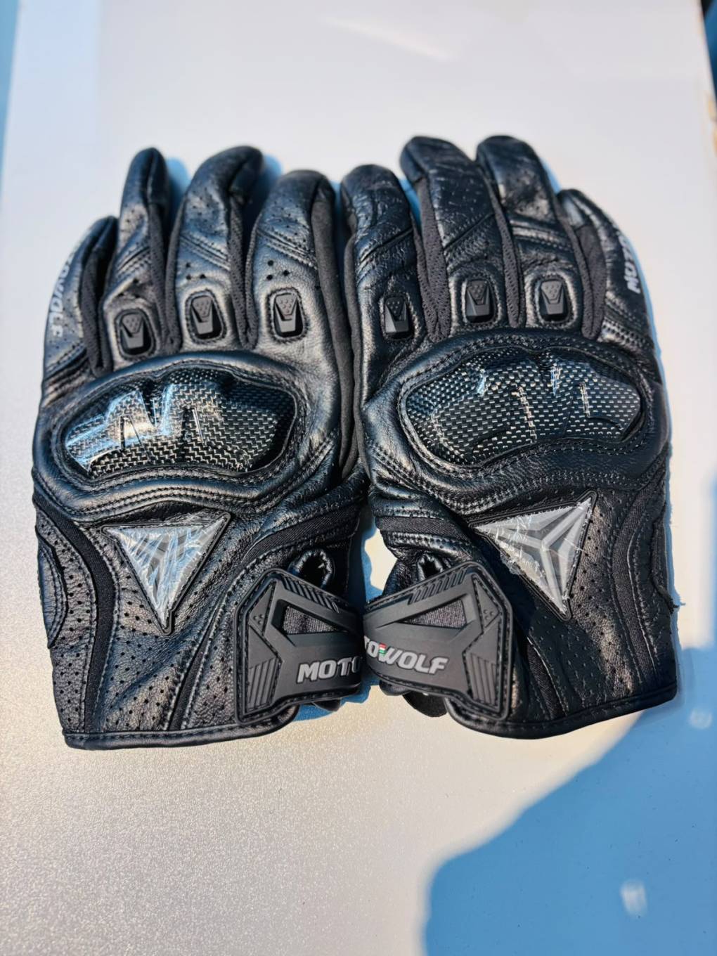 Motowolf Classic Leather Racing Gloves MLD0305