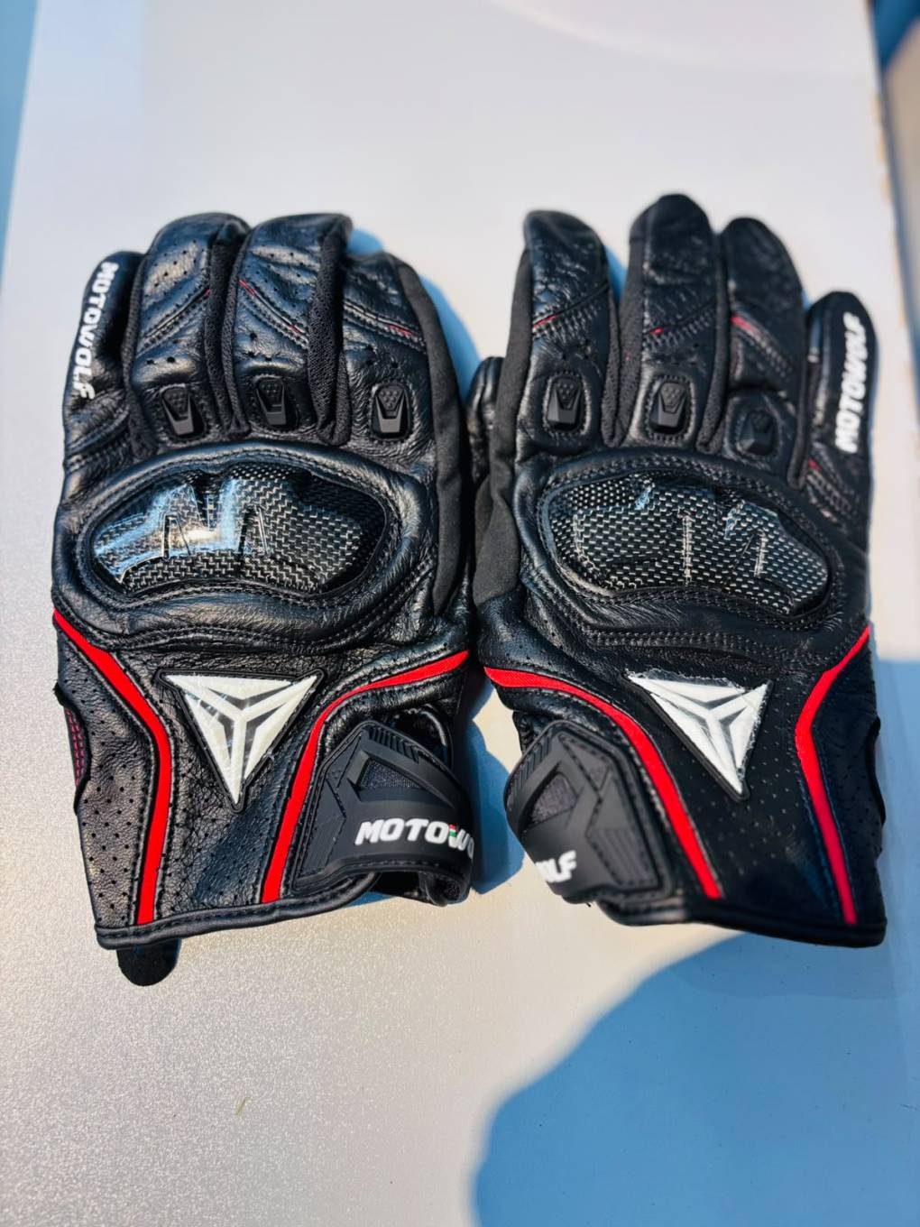 Motowolf Classic Leather Racing Gloves MLD0305